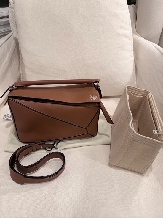 Loewe Handbags - Loewe Brown Puzzle medium Leather Shoulder Bag